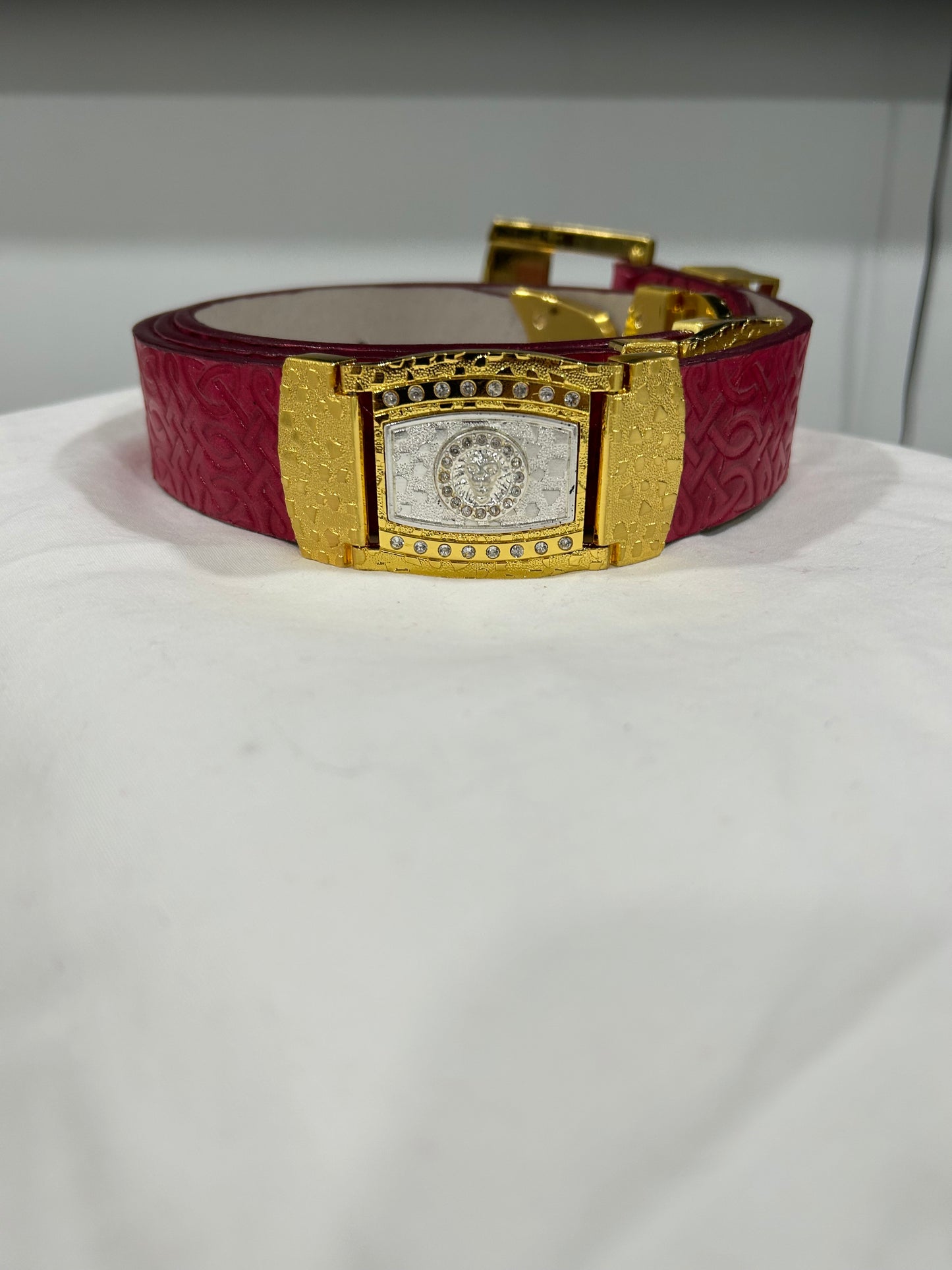 Leather Belt Six (6) Piece Buckle "Swagger Champ"