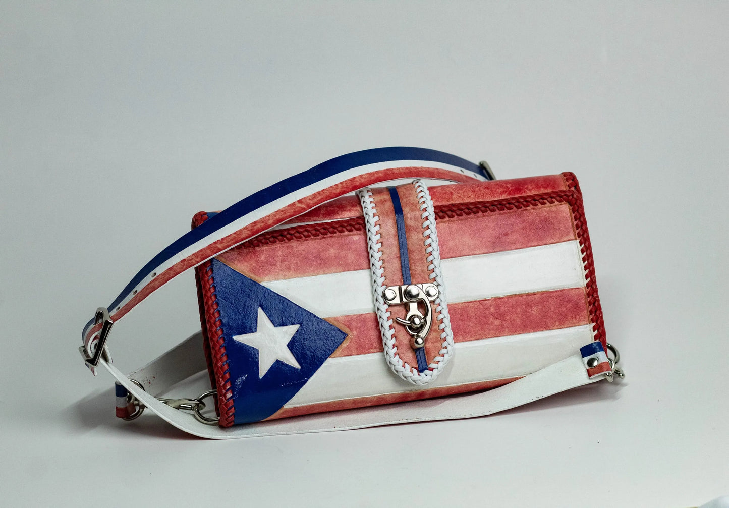 Jamaican Flag "Jef Treasures Angela Series" Leather Clutch Purse / Wallet Personalize It!