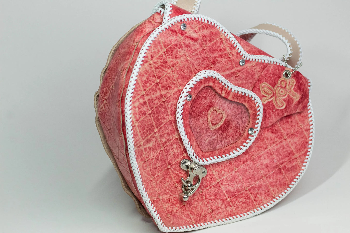 Hand-Carved Heart Shaped Bag