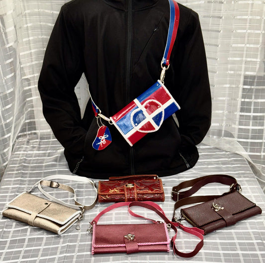 Leather Clutch Purses / Wallets Jef Treasures' “Angela Series”