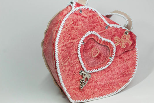 Hand-Carved Heart Shaped Bag